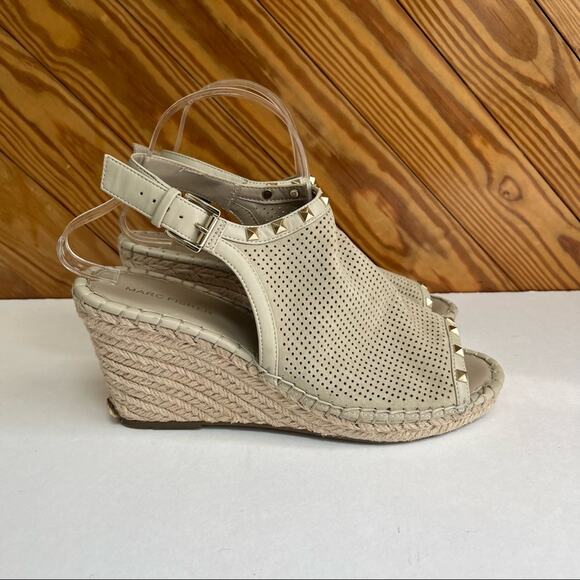 Marc Fischer Senton Studded Espadrille Wedge Sandals - Picture 1 of 8